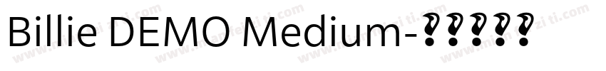 Billie DEMO Medium字体转换